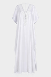 Convertible White Hand-Beaded Bridal Gown – 4 Ways to Wear Luxury Resort Wedding Dress