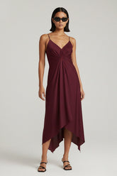 Asymmetrical Midi Dress
