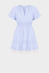 Icy Blue Comfortable Summer Dress for Women – Tiered Dress