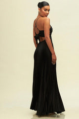 Designer Black Satin Cocktail Dresses