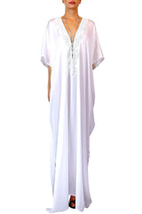 Convertible White Hand-Beaded Bridal Gown – 4 Ways to Wear Luxury Resort Wedding Dress