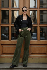 Corduroy Button Down Shirt Top for Women