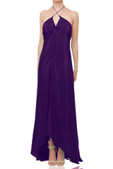 Deep Plum Maxi Scarf Dress