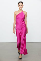 Deep Rose Maxi Handkerchief Dress