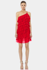 Chili Red Backless Short Dress