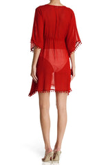 Chili Red Swimsuit Cover Up
