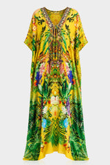 Caftan Dress in Yellow