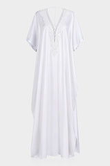 Convertible White Hand-Beaded Bridal Gown – 4 Ways to Wear Luxury Resort Wedding Dress