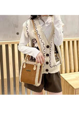 Brown Mini Fluffy Edge Handbag