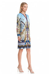Blue Modest Midi Dresses