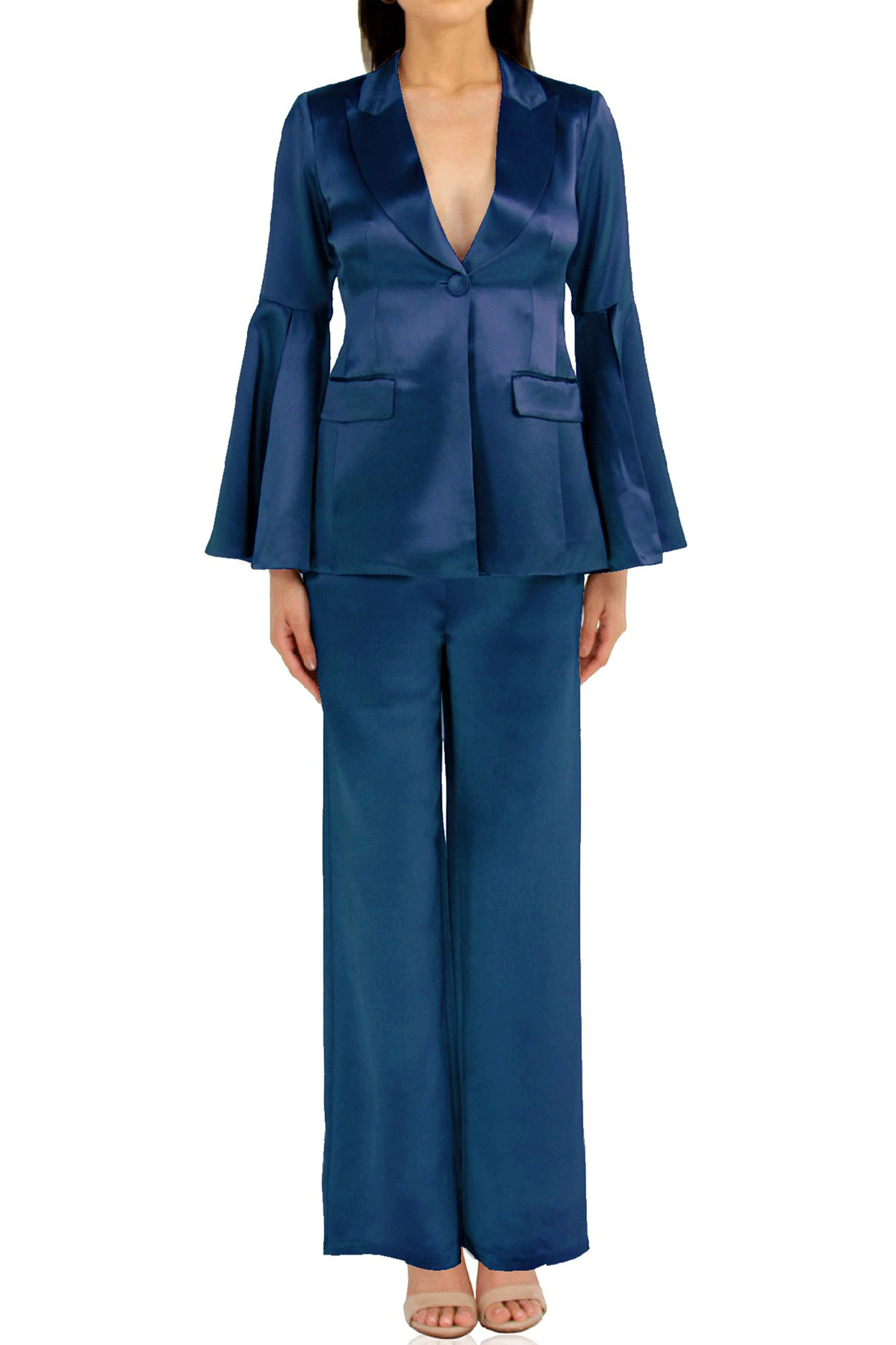 Designer Blazer In Blue