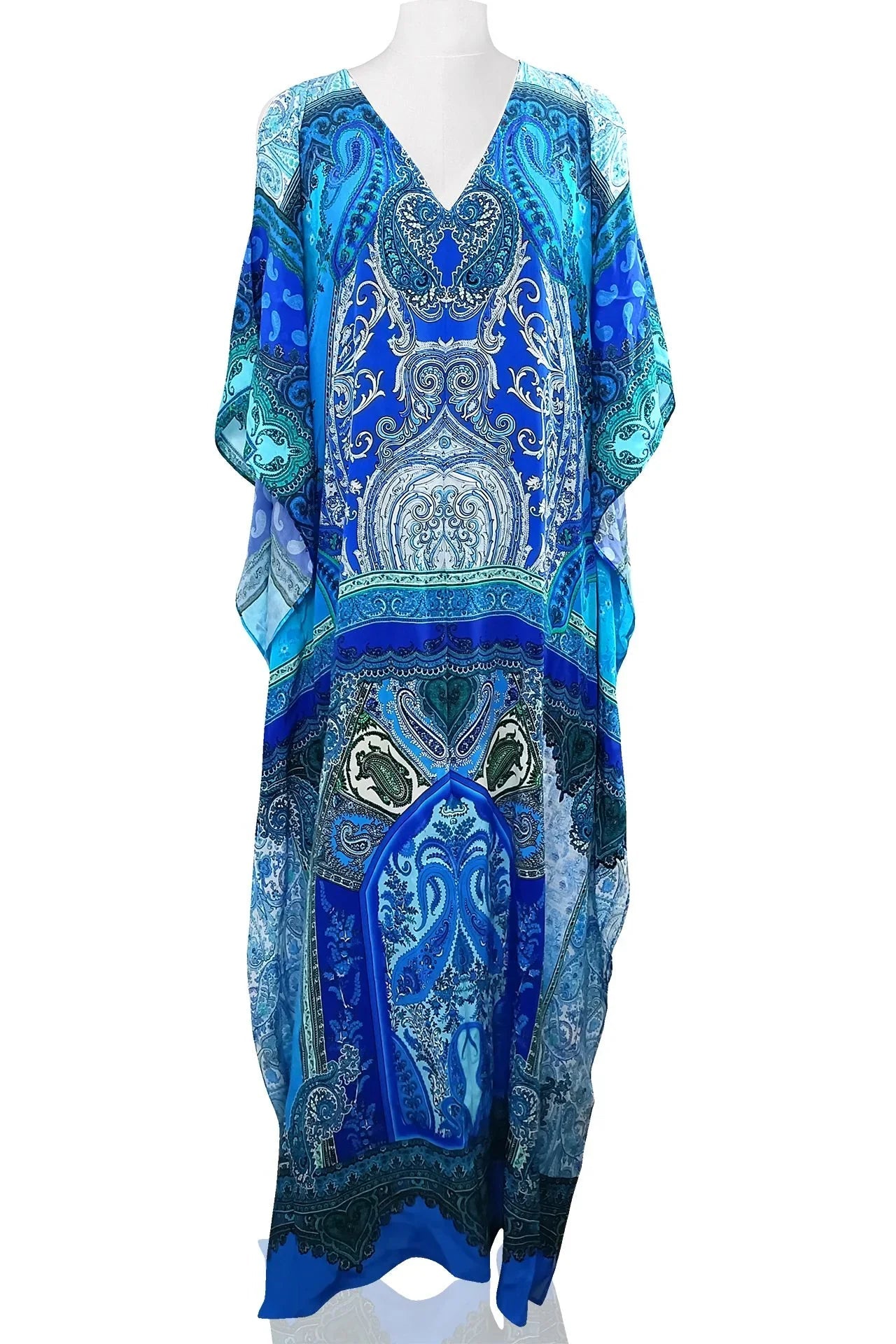 Designer Blue Kaftan Dress