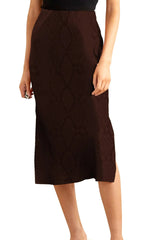 Cupro Silk Satin Mini Skirt