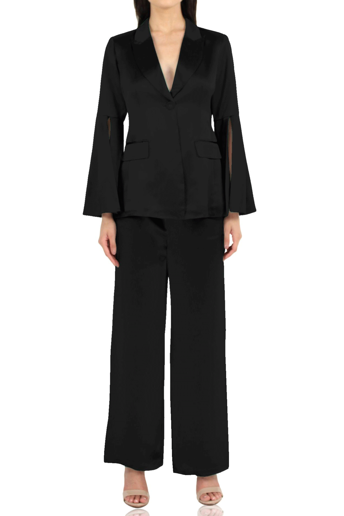 Black Straight Fit Pants
