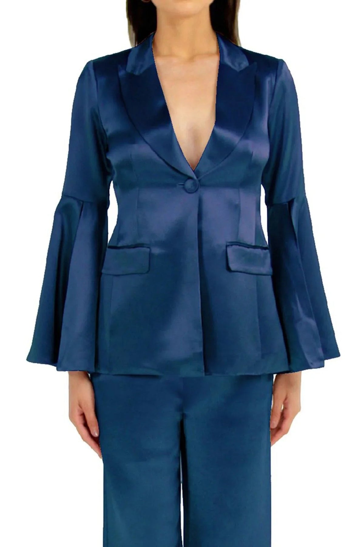 Designer Blazer In Blue