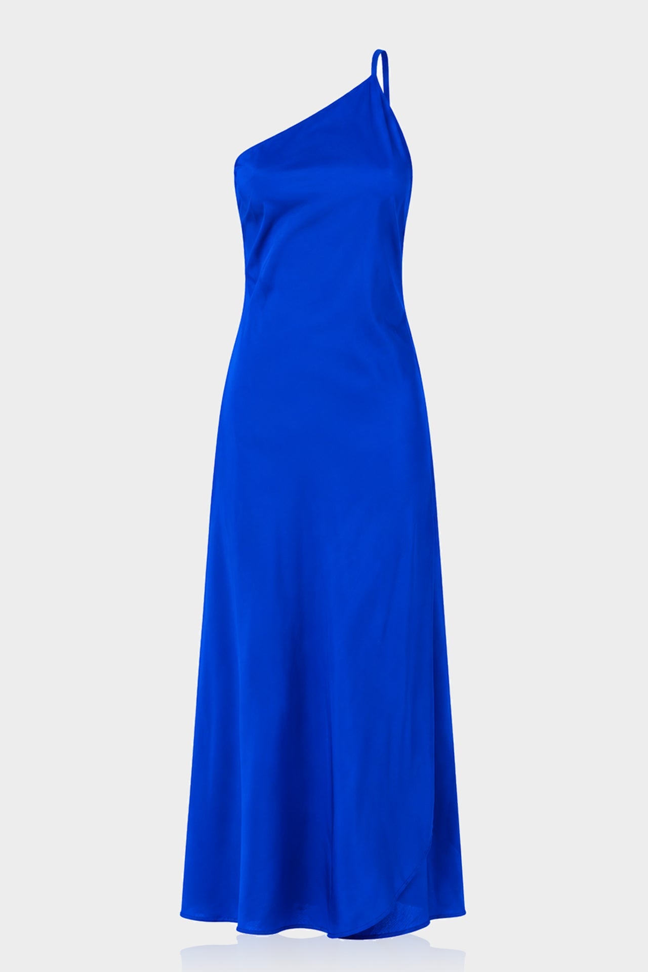 Blue One Shoulder Maxi Dress