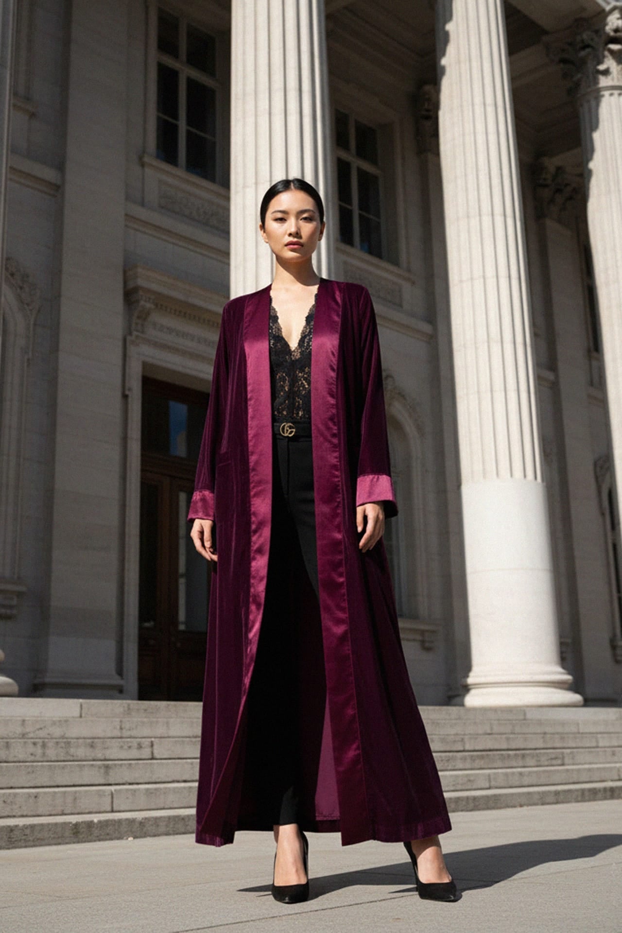 Chic Long Duster Coat – Minimalist Layering Essential