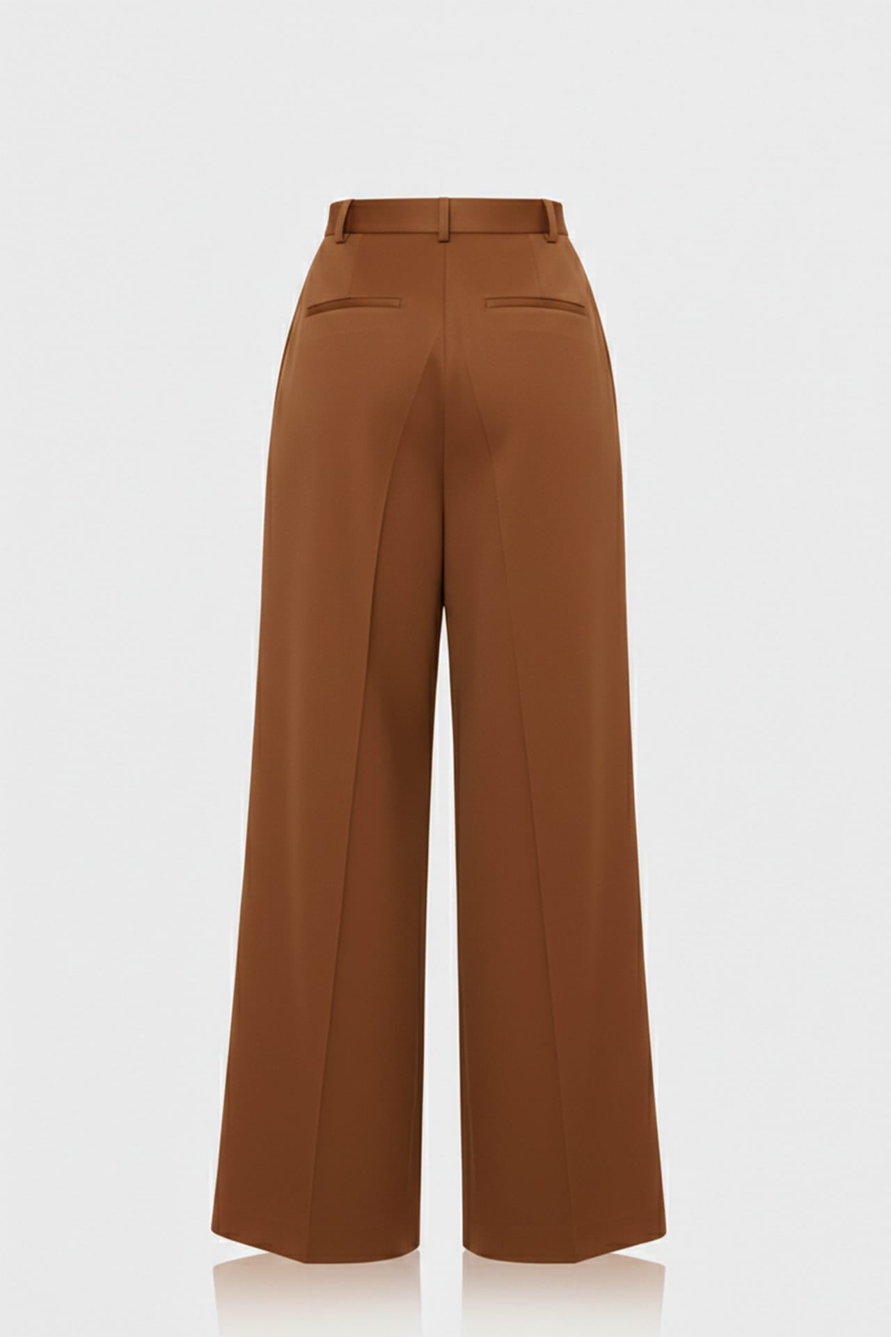 Chestnut Brown High Waisted Satin Wide Leg Pants for Quiet Luxury Resort Evenings & Elevated Day-to-Evening Dressing