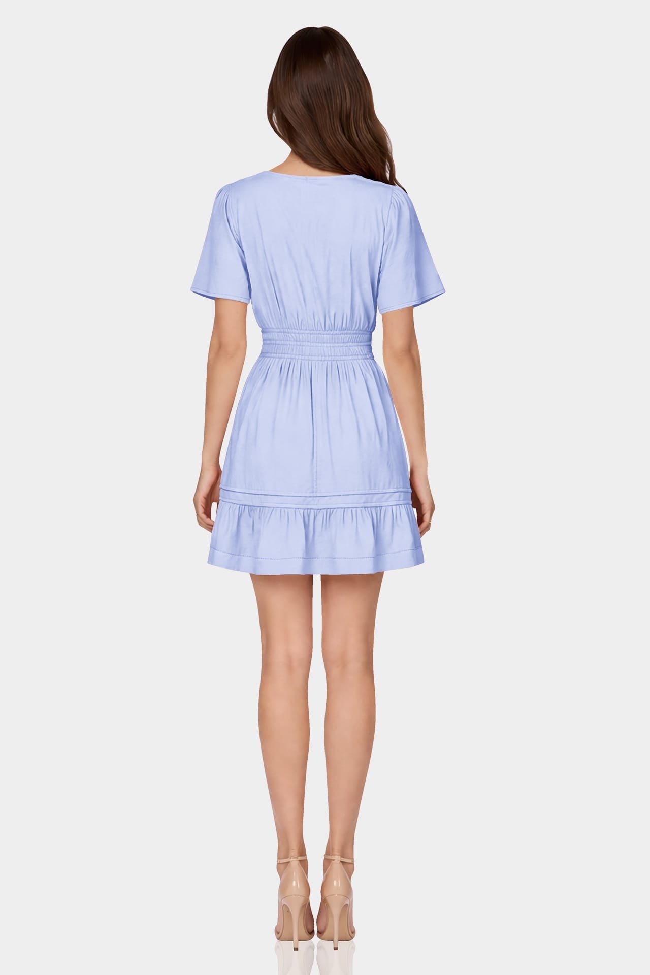 Icy Blue Comfortable Summer Dress for Women – Tiered Dress