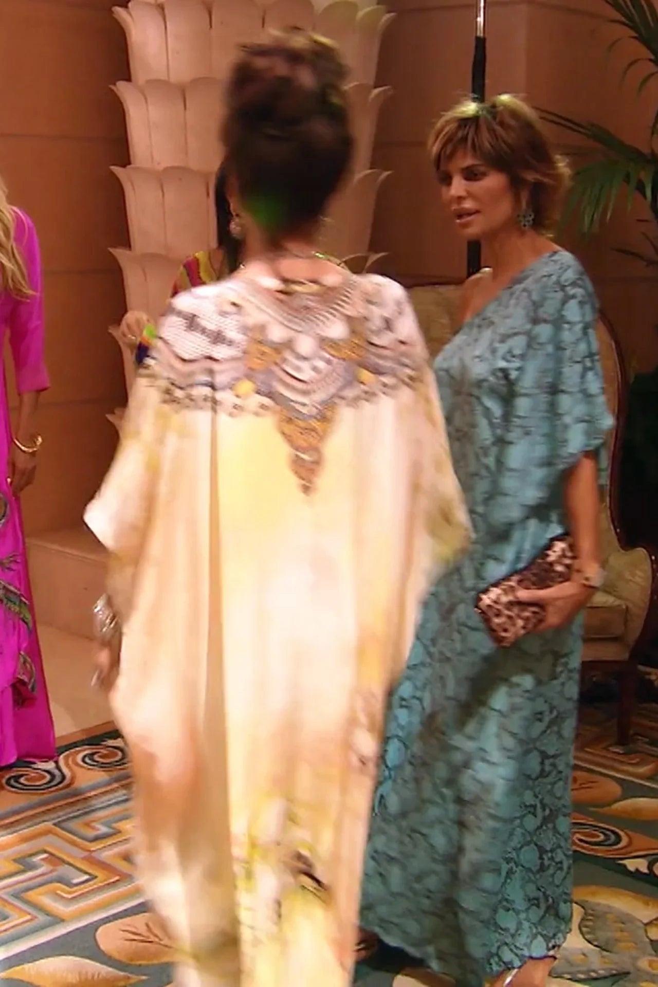 Butter Yellow Floral Print Convertible Kaftan Maxi Dress