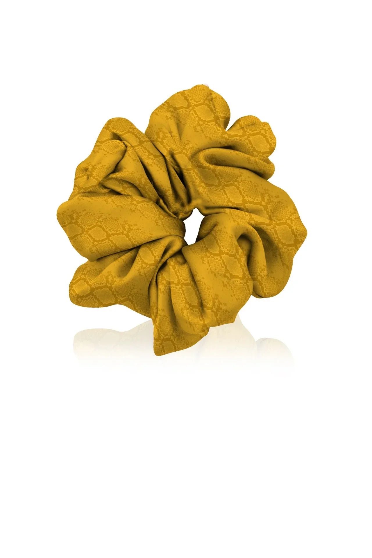 Designer  Scrunchie Made With Cupro Vegan Silk