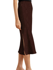 Cupro Silk Satin Mini Skirt