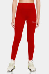 Bold Red High-Waisted Leggings