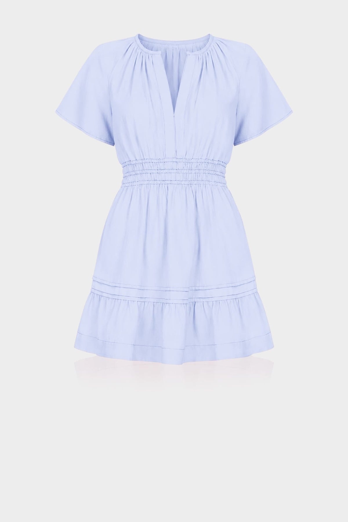 Icy Blue Comfortable Summer Dress for Women – Tiered Dress