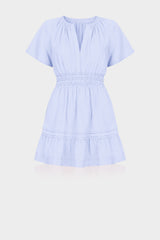 Icy Blue Comfortable Summer Dress for Women – Tiered Dress