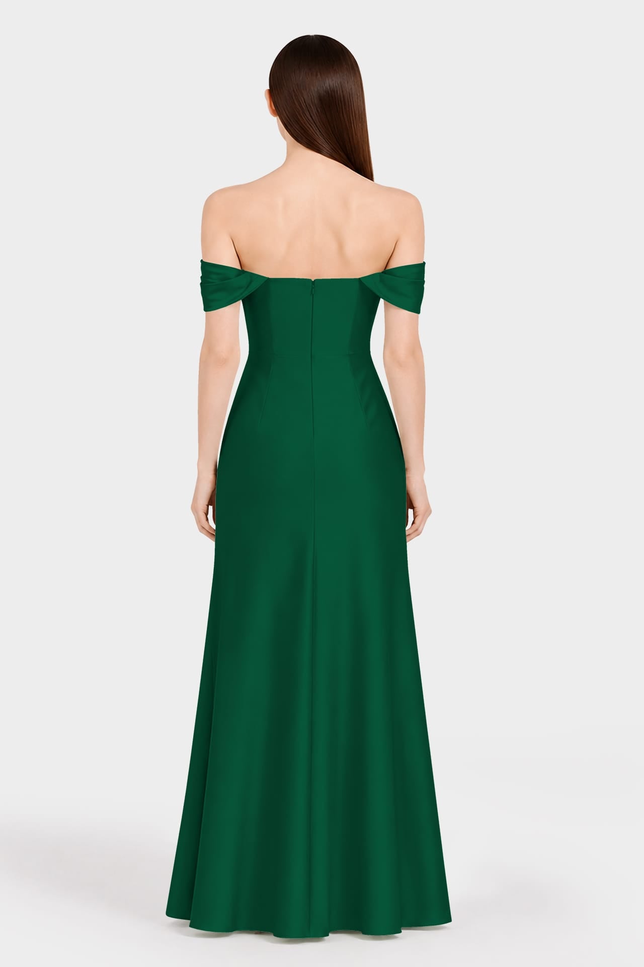 Designer Dark Green Multiway Satin Bridesmaid Dress – 3 Way Wear Formal Maxi