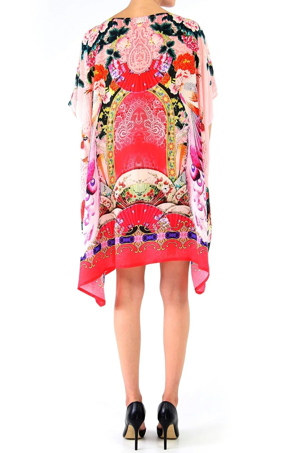 Coral Short Kaftan