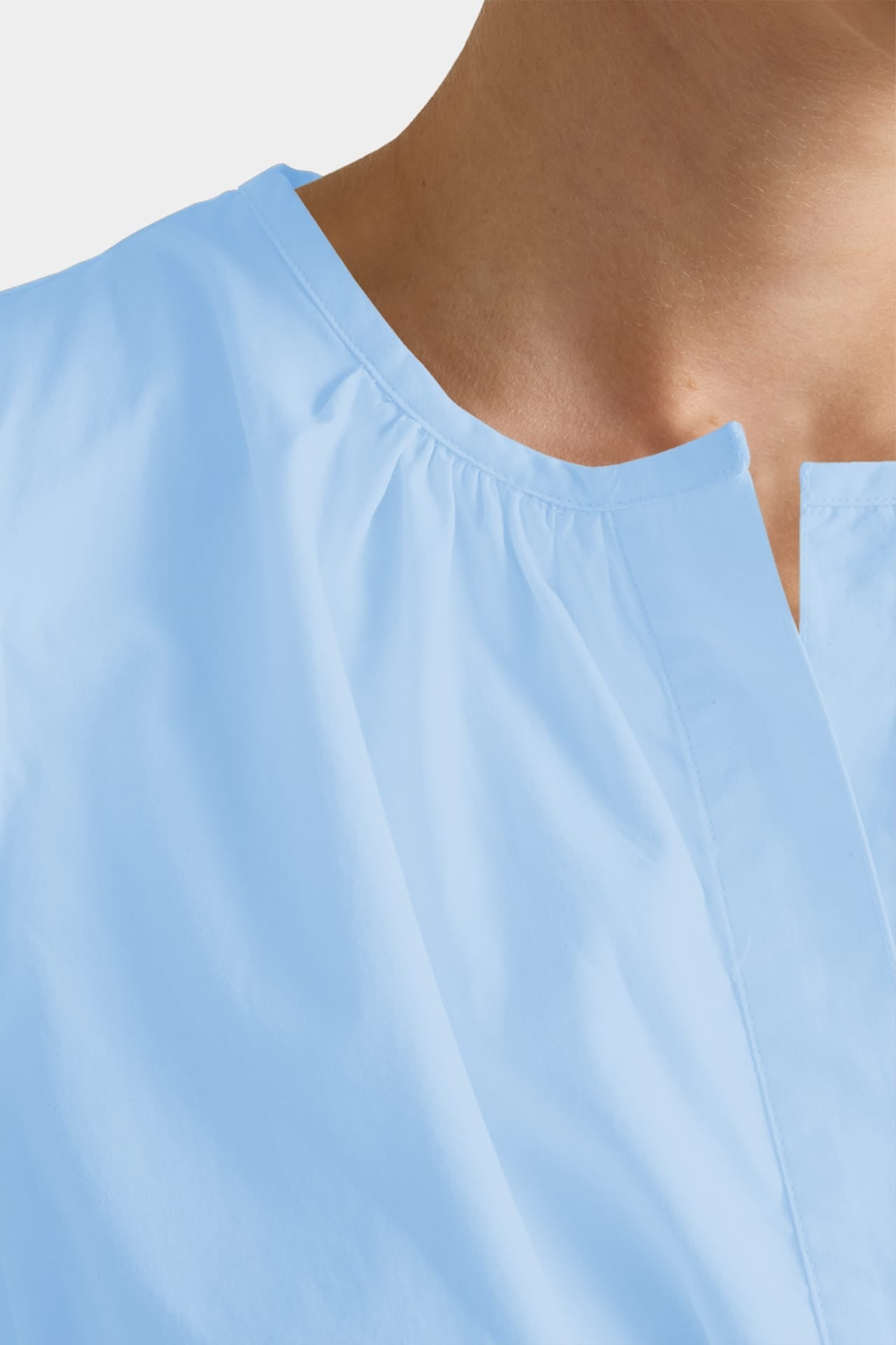 Sky Blue Smocked Waist Cotton Midi Dress for Women – Vacation Ready Midi Dress