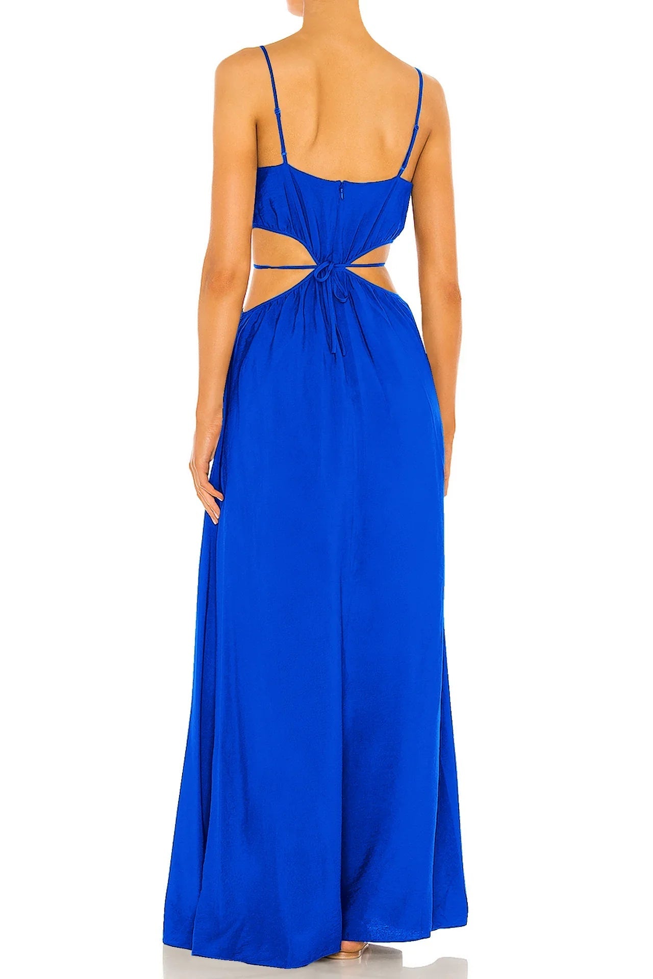 Cut Out Long Dress in Blue