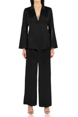 Black Straight Fit Pants