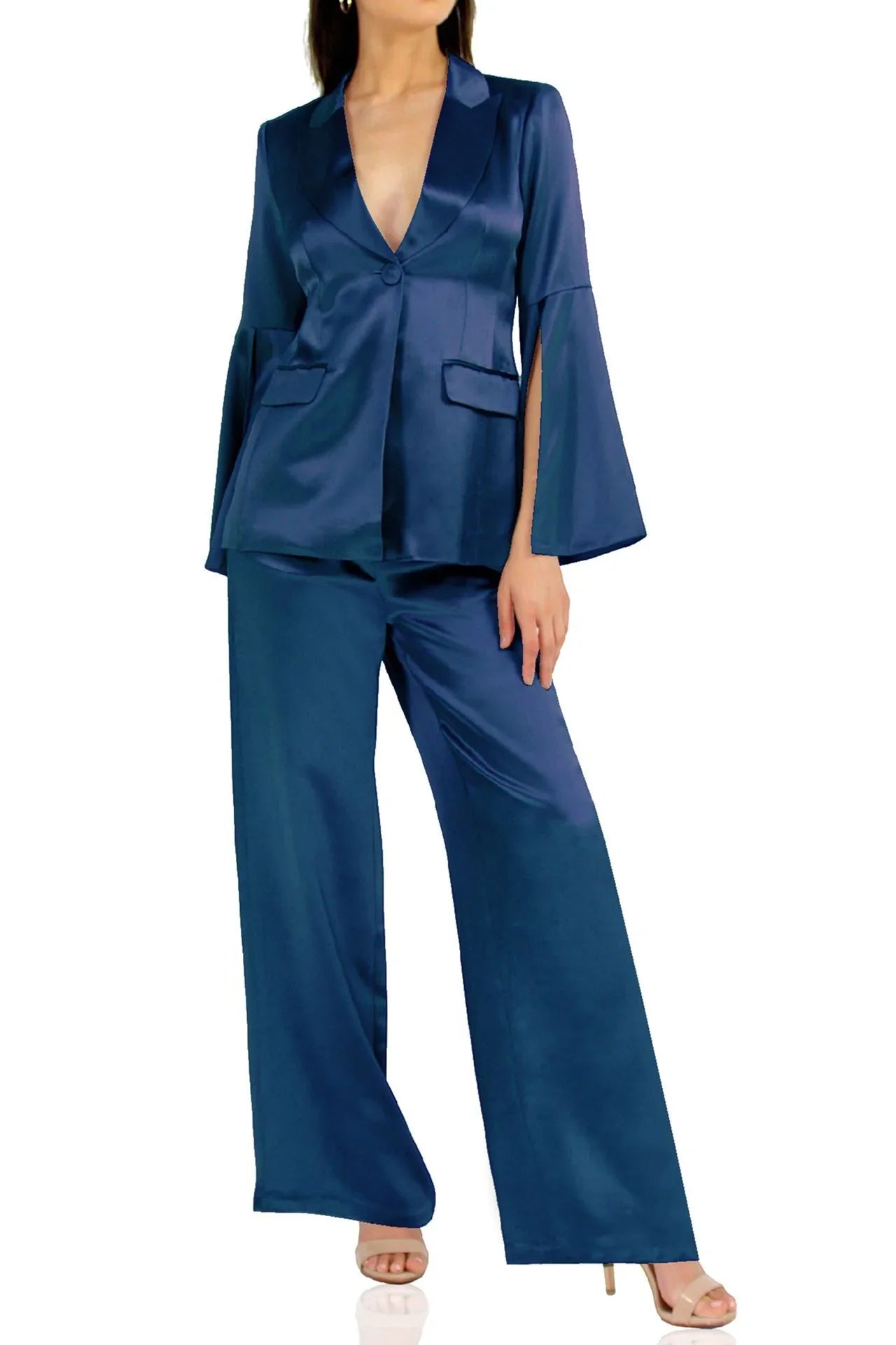Designer Blazer In Blue