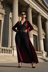 Chic Long Duster Coat – Minimalist Layering Essential