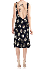 Designer Black Midi Dress