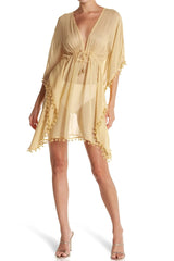 Classy Beige Beach Cover Up