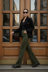 Corduroy Button Down Shirt Top for Women