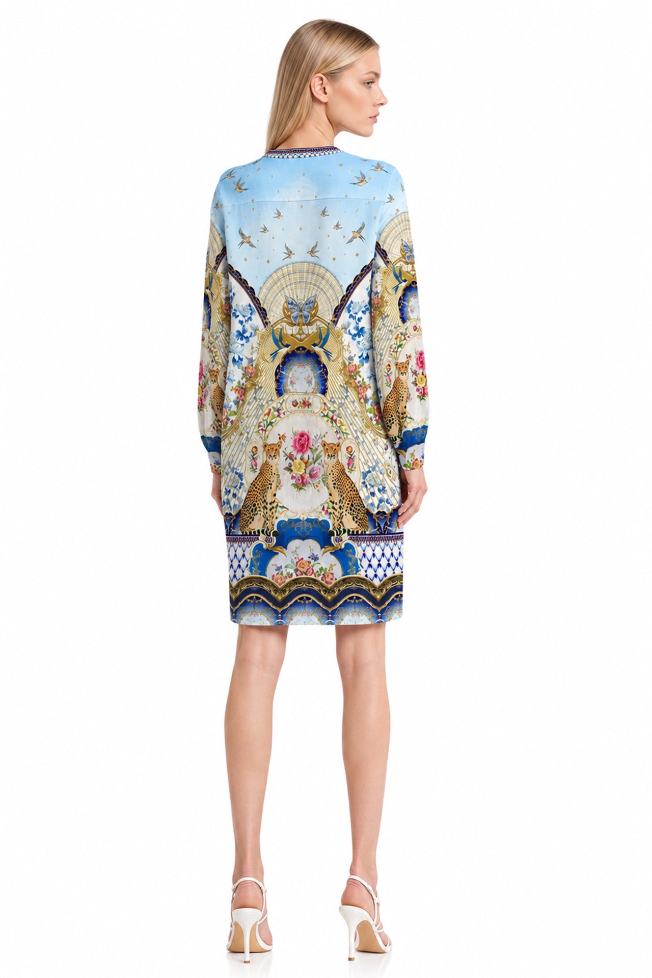 Blue Modest Midi Dresses