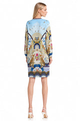 Blue Modest Midi Dresses
