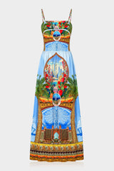 Blue Designer Long Dress