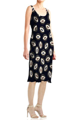 Designer Black Midi Dress