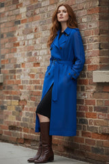 Classic Belted Longline Trench with Lapels