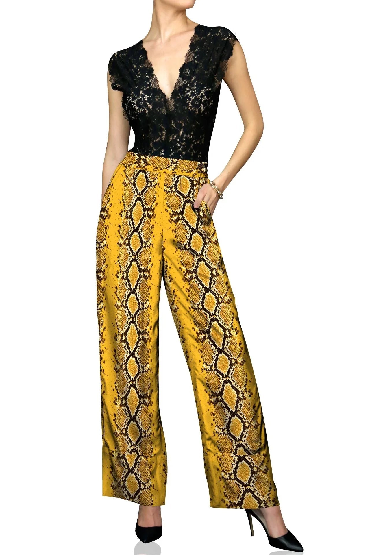 Cupro Sustainable  Silk Designer Pants