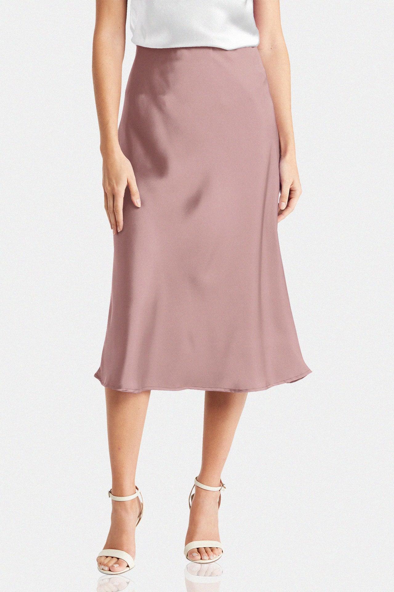Designer Bias Cut Midi Skirt