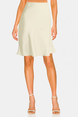 Designer Chalk Color Sexy Short Skirts