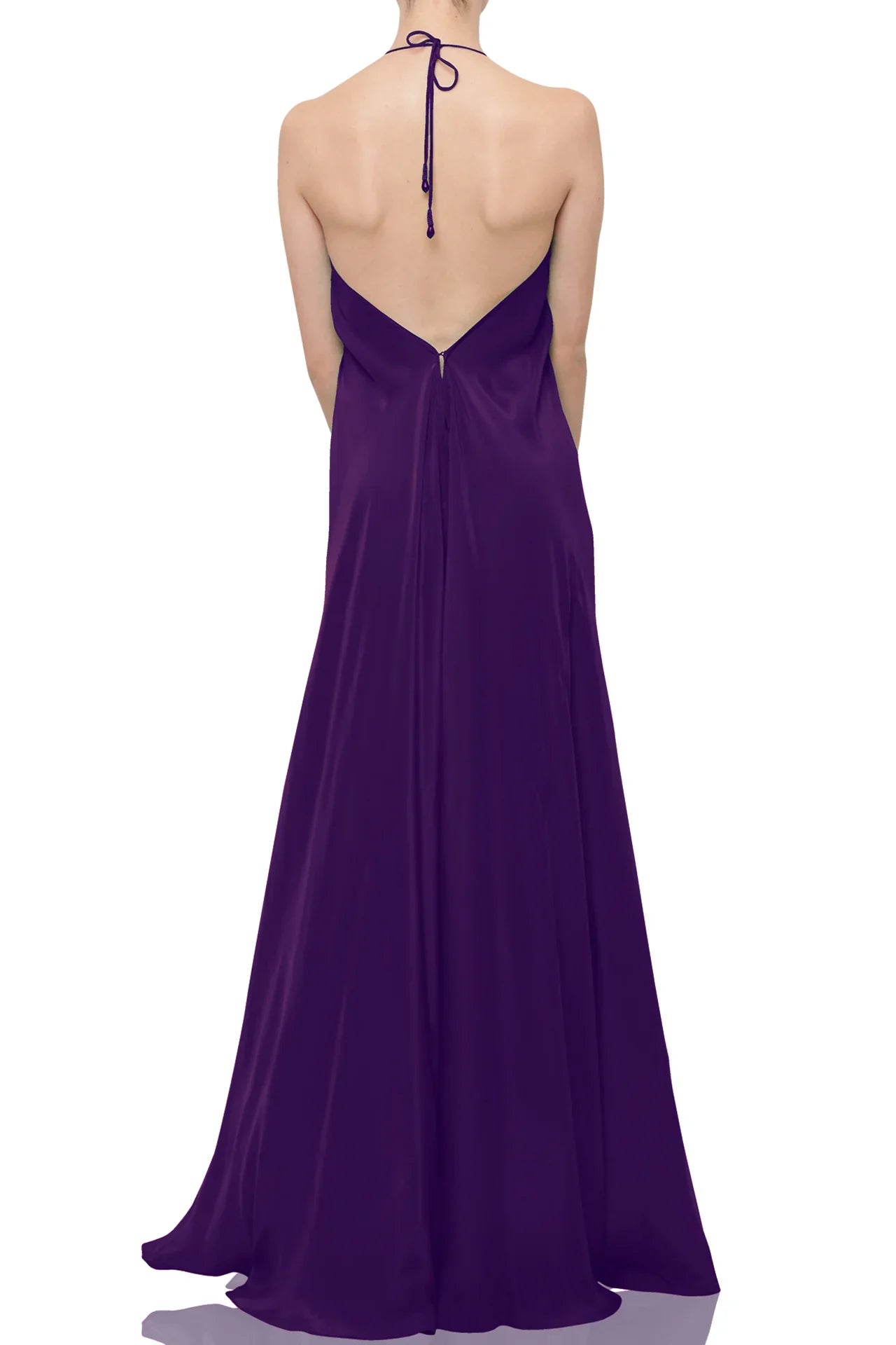 Deep Plum Maxi Scarf Dress