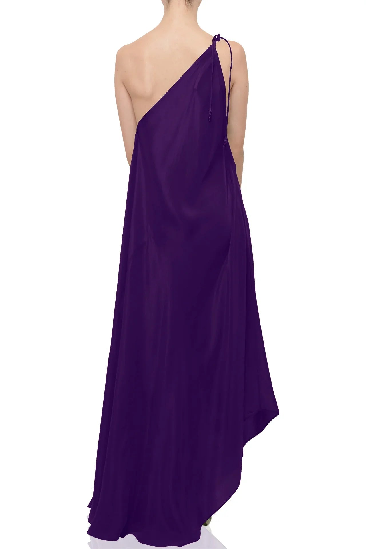 Deep Plum Maxi Scarf Dress