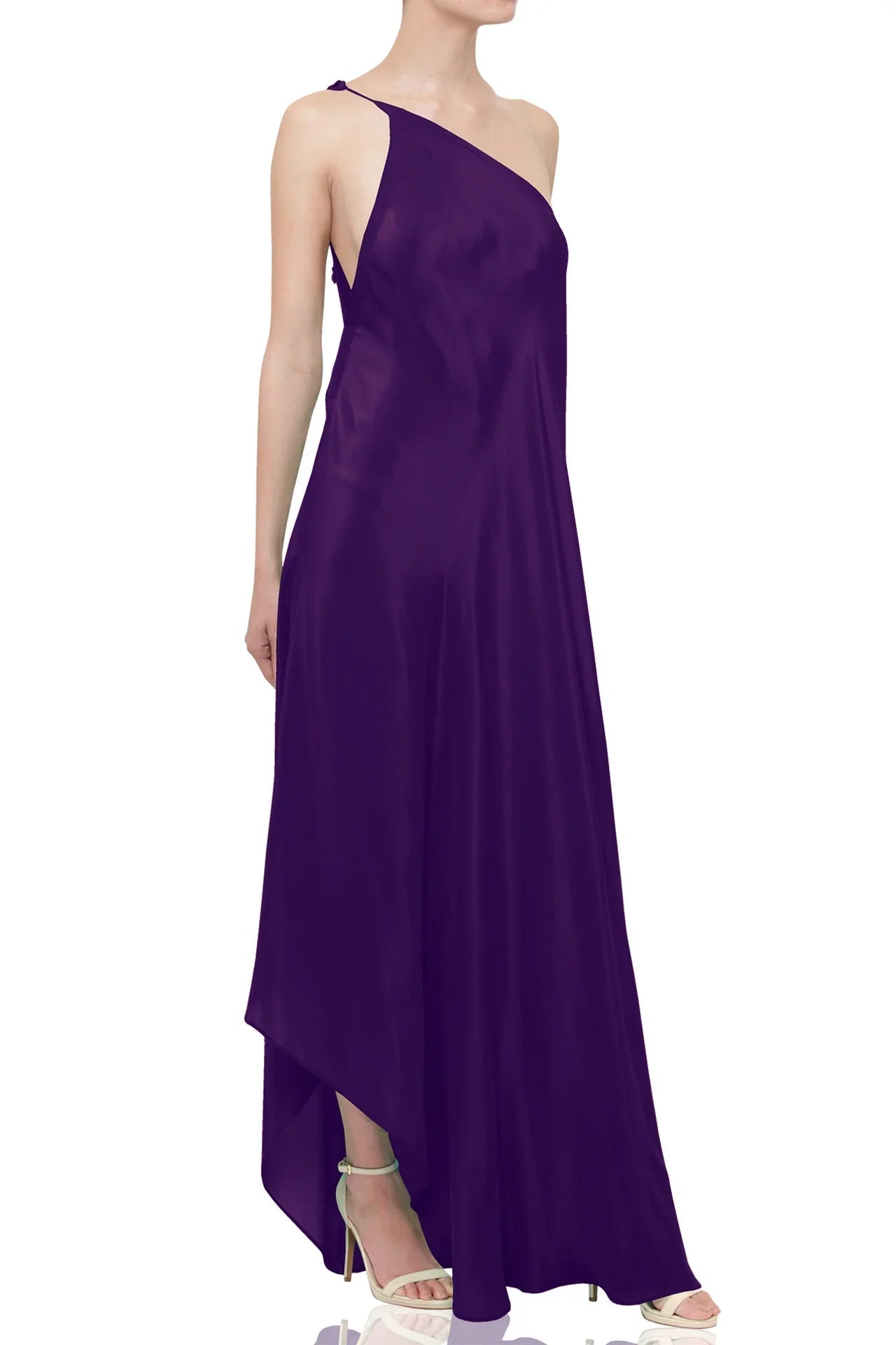 Deep Plum Maxi Scarf Dress